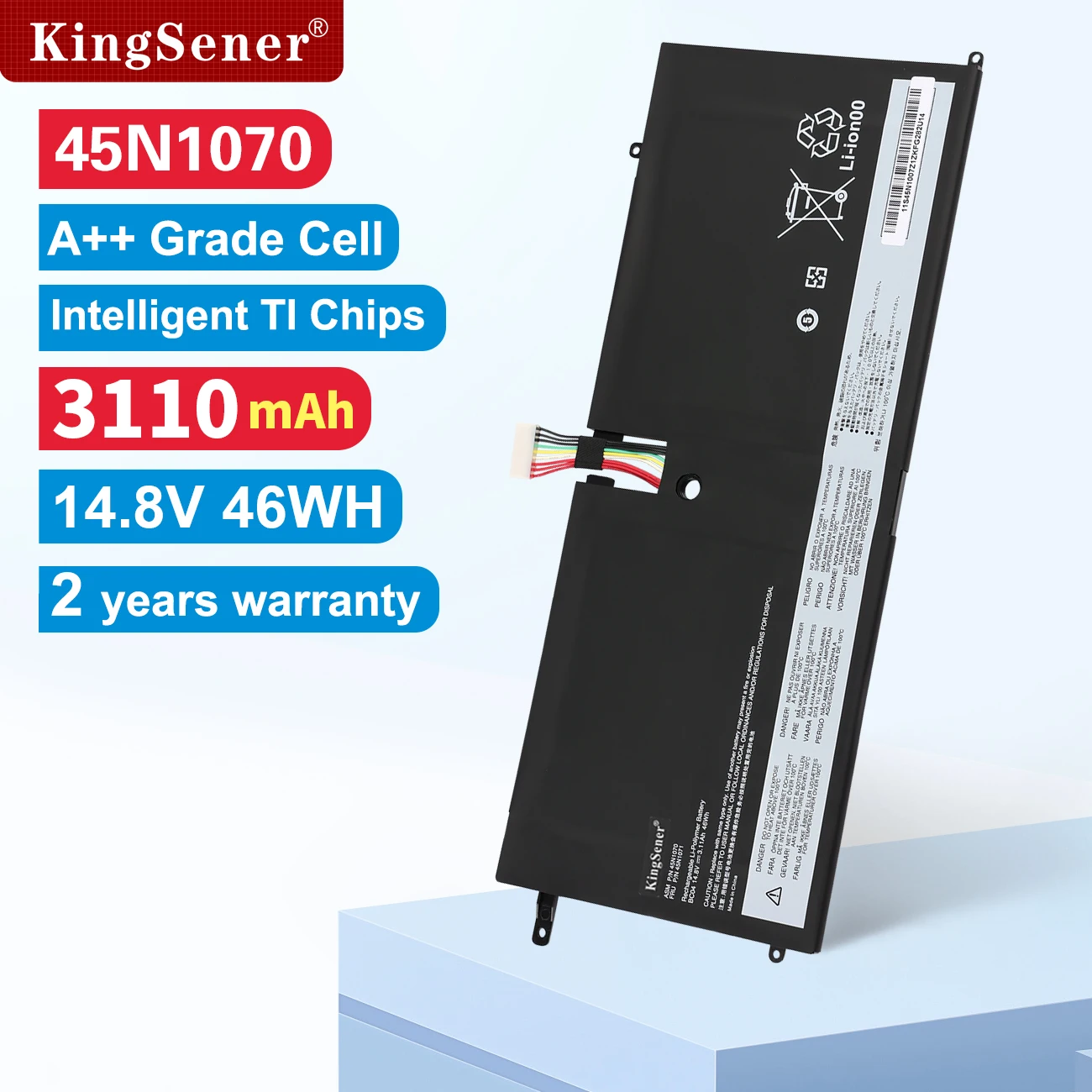 Kingsener 45n1070 45n1071 x1 Carbono da Bateria do Portátil para Lenovo Thinkpad 3444 3448 3460 Série 14.8v 3.11ah 46wh