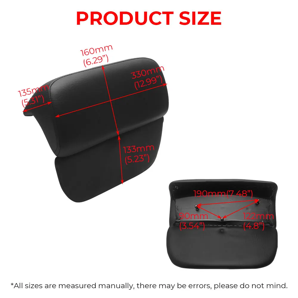 Tour Pack Back Pad Trunk Top Case Backrest Pads For Harley Touring Road King Street Electra Glide Ultra Limited CVO 2014-up view 2