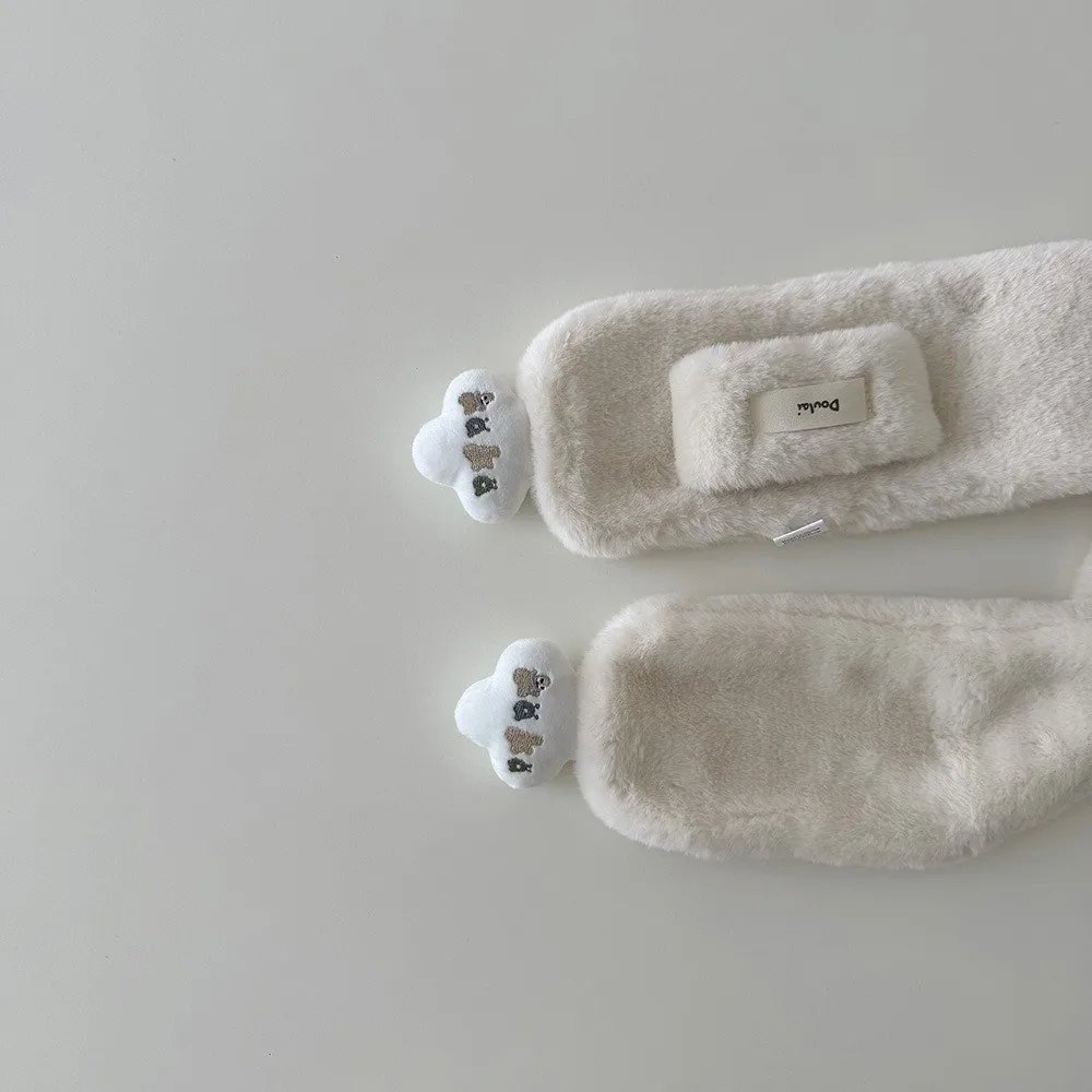 

Fashion Cute Cartoon Scarves Cold Proof Thickned Warm Scarf Windproof Comfortable Cross Neckerchief Children