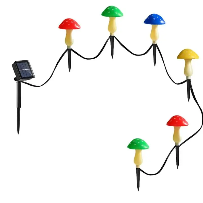 

Solar Mushroom Light Garden Outdoor Decor Waterproof Mushroom Lamp Pathway Landscape Yard Easter Halloween Christmas Sunlight