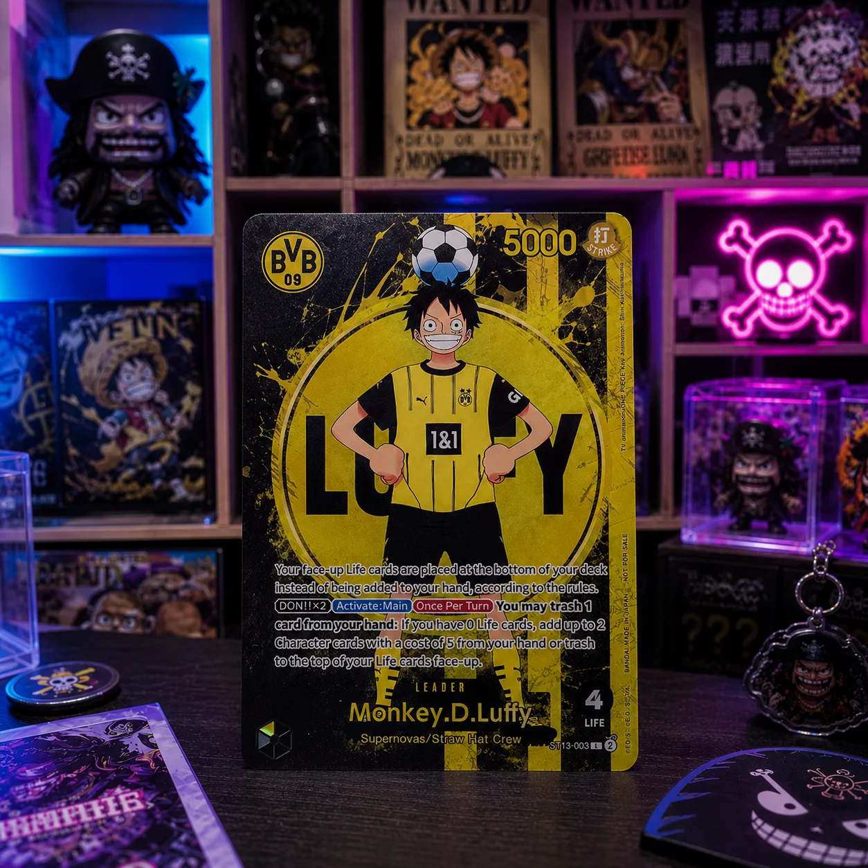 One Piece TCG Luffy ST13-003 Leader Proxy Card English Foil OPCG Collectible Card The Best Gift for a Friend