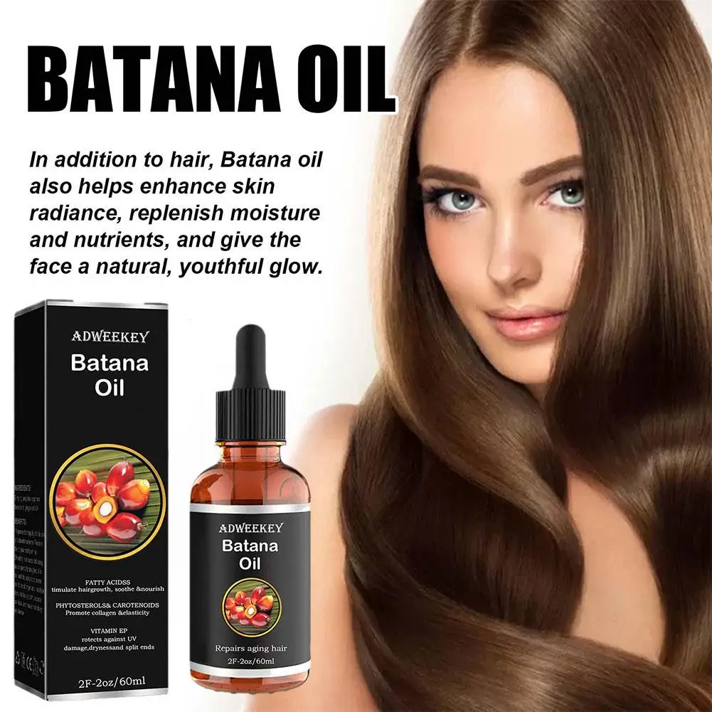 Natural Batana Fast Growth Oil Set, Tratamento Capilar, Essência Reparadora de Raiz do Cabelo, Hidratar, Mais Espessa, 60ml