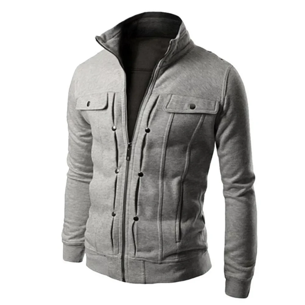 Fashion Sports Sweater Jacket Men\'s Slim Fit Casual Sweater Jacket