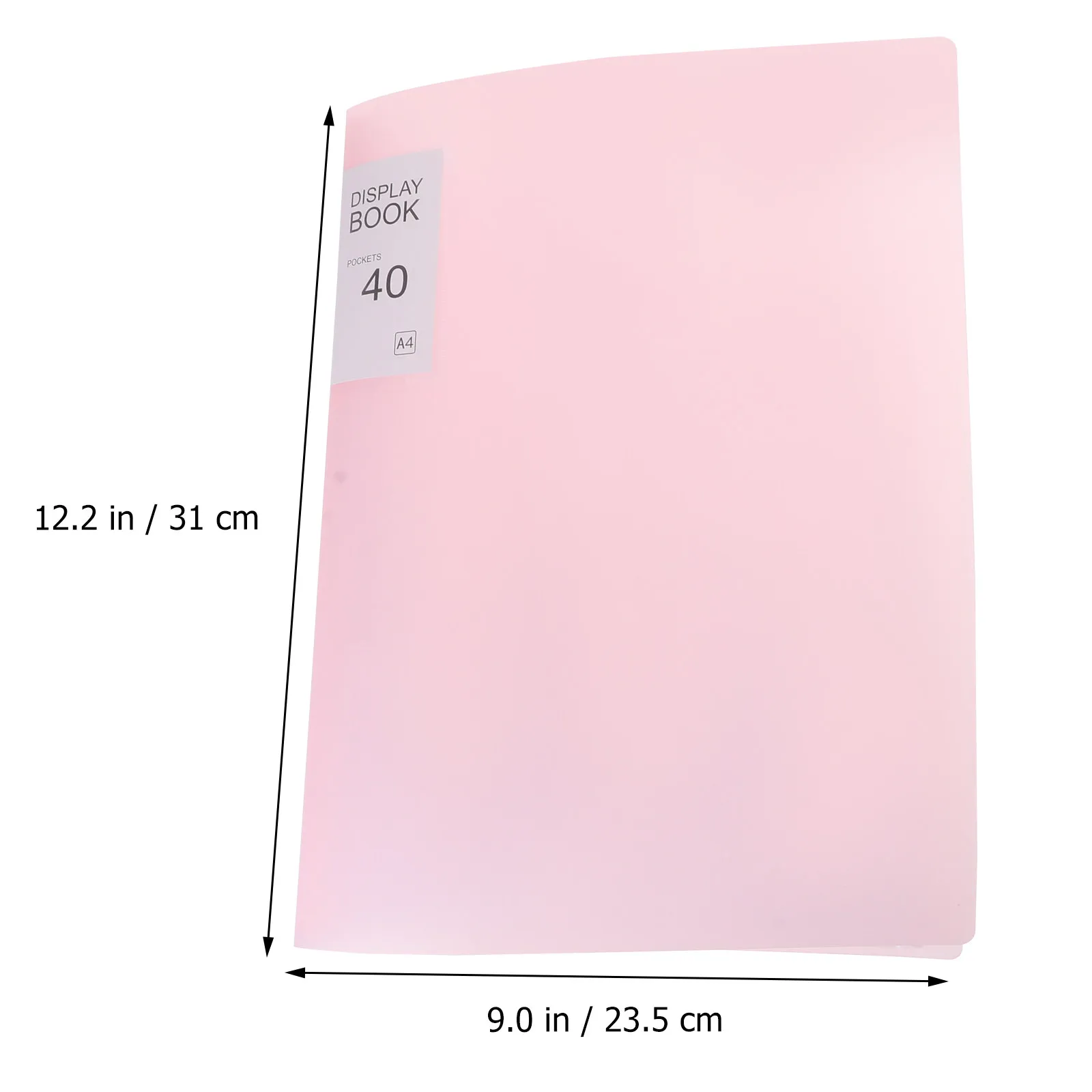 2Pcs A4 Plastic Storage Folders Heavy Duty Document Organizers for Office School Home Use Large Capacity Simple Design Paper