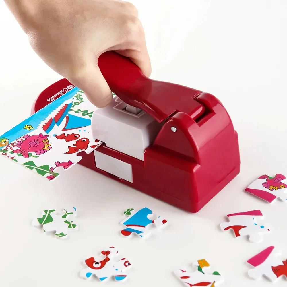 New Creative Jigsaw Puzzle Maker Machine Embossing Flower Punch Children\'s Educational Toys DIY Handmade Materials 1PC