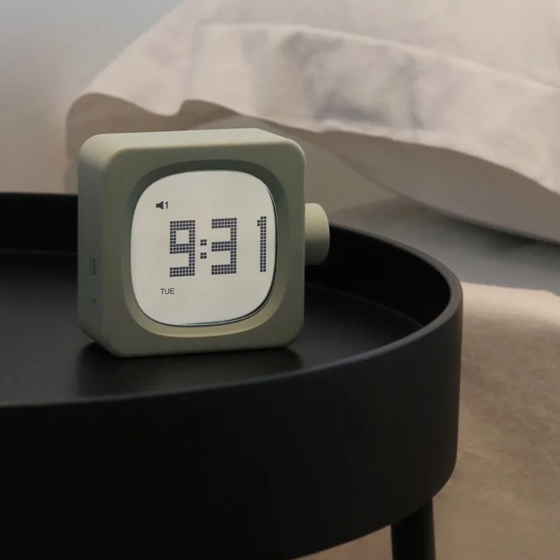 

New block Bluetooth small alarm clock creative student clock Bedroom bedside office electronic clock wake up light digital clock