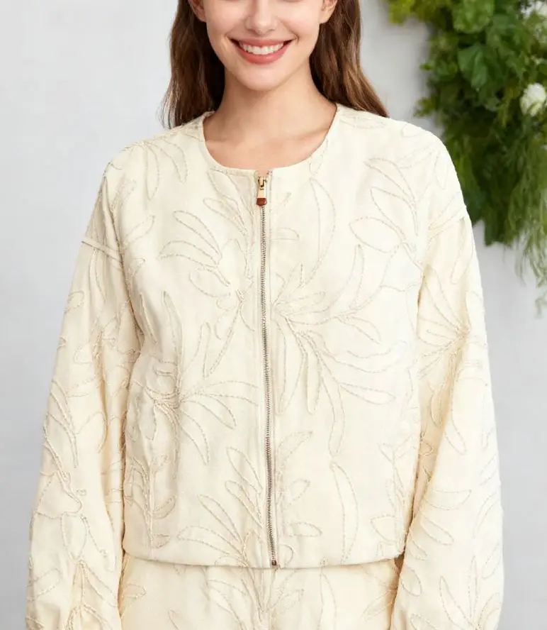 

Bomber Jackets Womens Jacket Navy Autumn Polyurethane Pleated Folds Collared Princess Fairy Lace-Up Unique Beaded Ruffles Simple