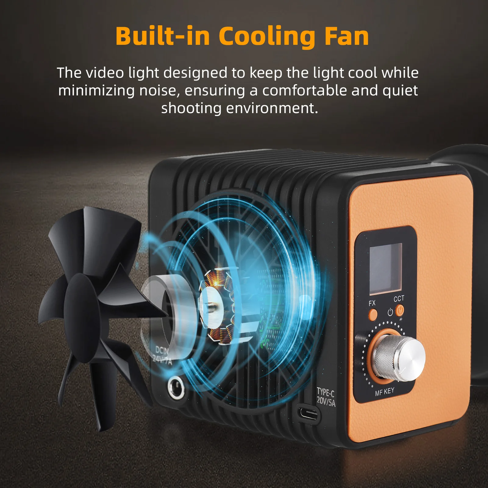 YIDOBLO ZE-150BI ポータブル COB ビデオライト 150 ワット写真撮影 LED 補助光 2700K-7500K 調光可能 10 シーン照明効果