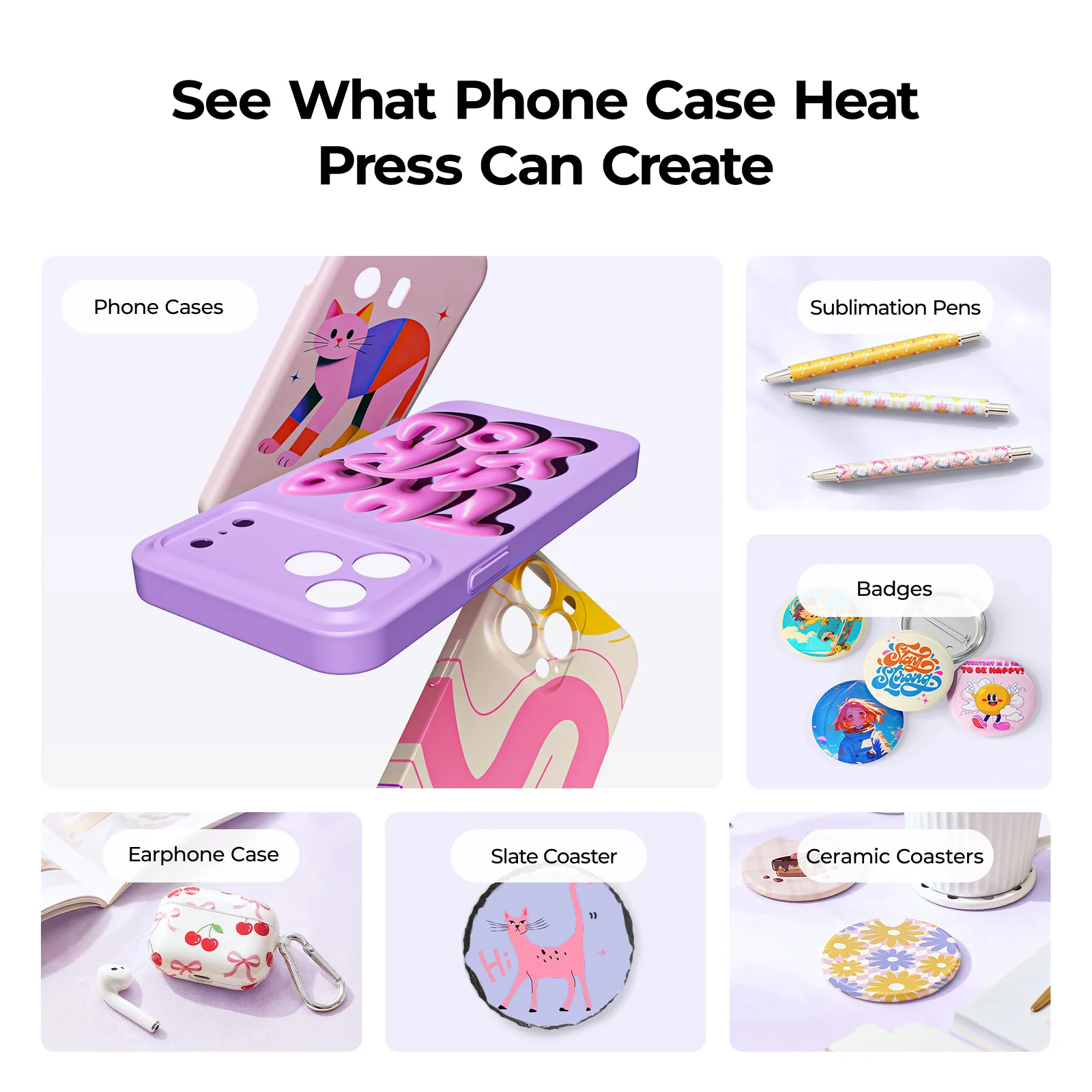 HTVRONT H17 Phone Case Heat Press Vacuum Heat Press Flawless 3D Transfer  For iPhone & Android phones All Popular Phones - AliExpress 7