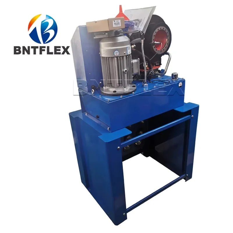 BNTP69 مصنع التلقائي 1/4-2 ''P32 P20 خرطوم الأنابيب الهيدروليكية العقص أداة المكشكش 2 بوصة 4 أسلاك خرطوم الضغط آلة