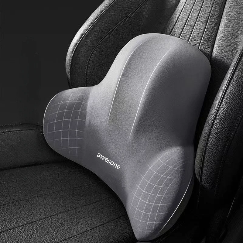 Car Neck Headrest Pillow Memory Foam Waist Cushion Lumbar Support Backrest Travel Neck Cushion Protection Car Vehicle Supplies