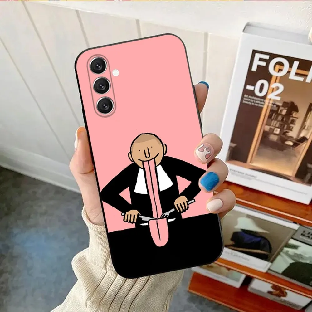 Jean J-Jullien Art   Phone Case For Samsung Galaxy A13,A21s,A22,A31,A32,A52,A53,A71,A80,A91 Soft Black Cover