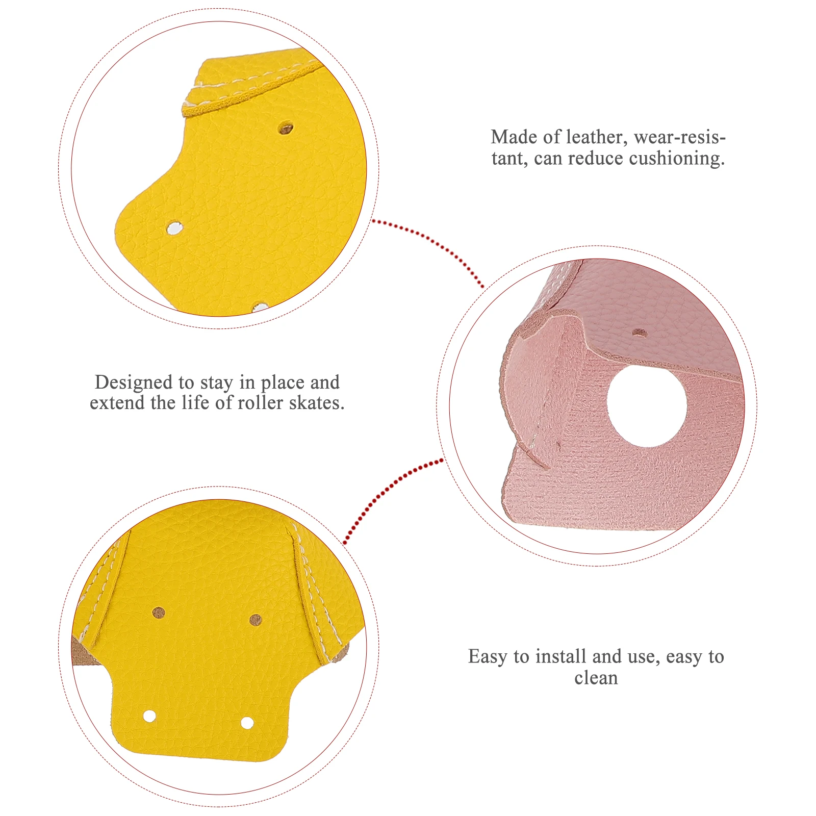 

2 Pairs Pullax Shoe Protective Cover Roller Skate Toe Guard Ice Skates Accessories Guards Protector