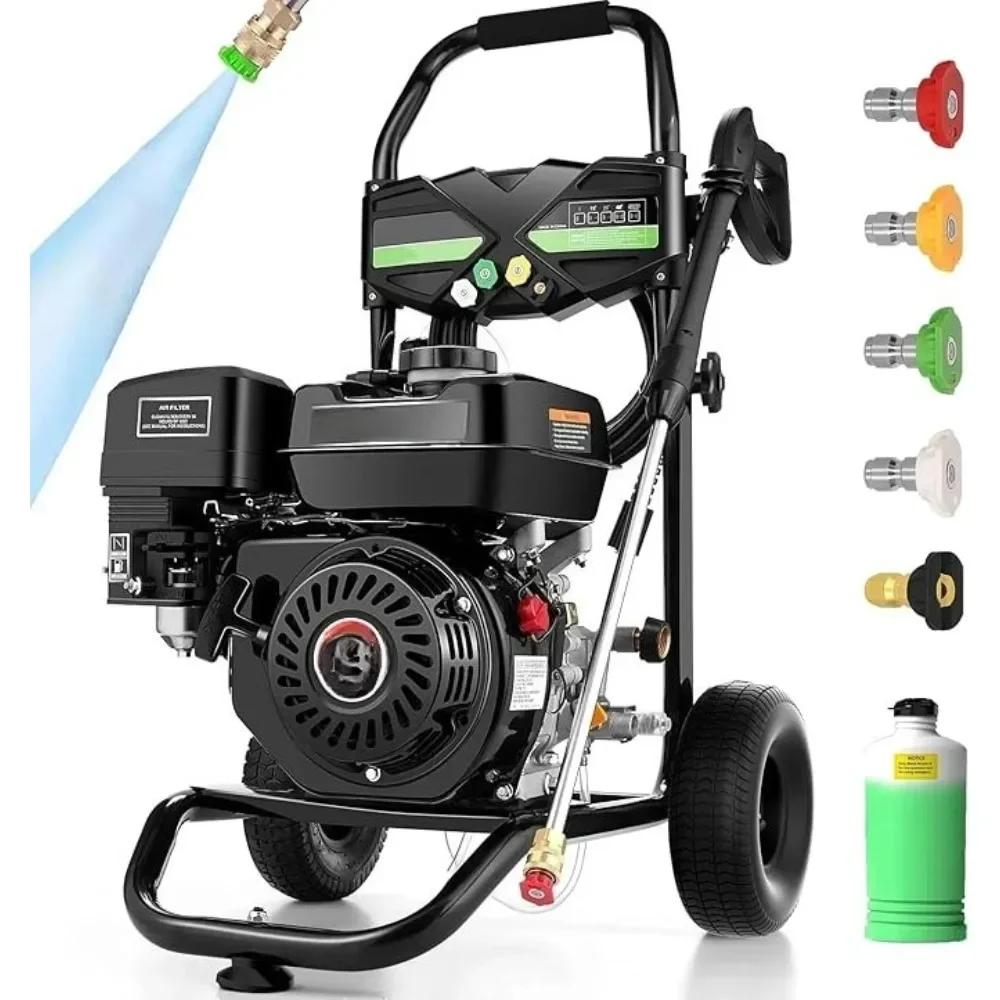 

4.0GPM Heavy Duty Power Washer with 212CC 7.0 HP, 5 Nozzles, 25ft Hose Tank,for Cleaning Car Driveways Fence Furniture