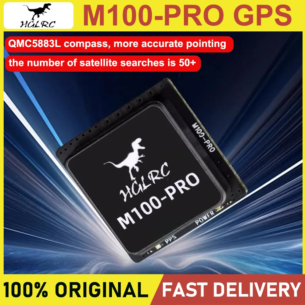 HGLRC M100 Pro GPS Module B101 10th Gen UBX Protocol 3.3V-5V For FPV Racing Freestyle Quadcopter Drone Repair Parts