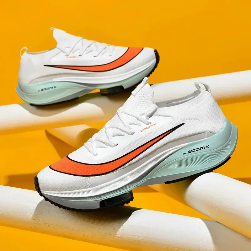 

2024 New Men's Running Shoes, Large Size Outdoor Sports, Breathable, Lightweight, Fashion, Low Support, Air Cushion Shoes