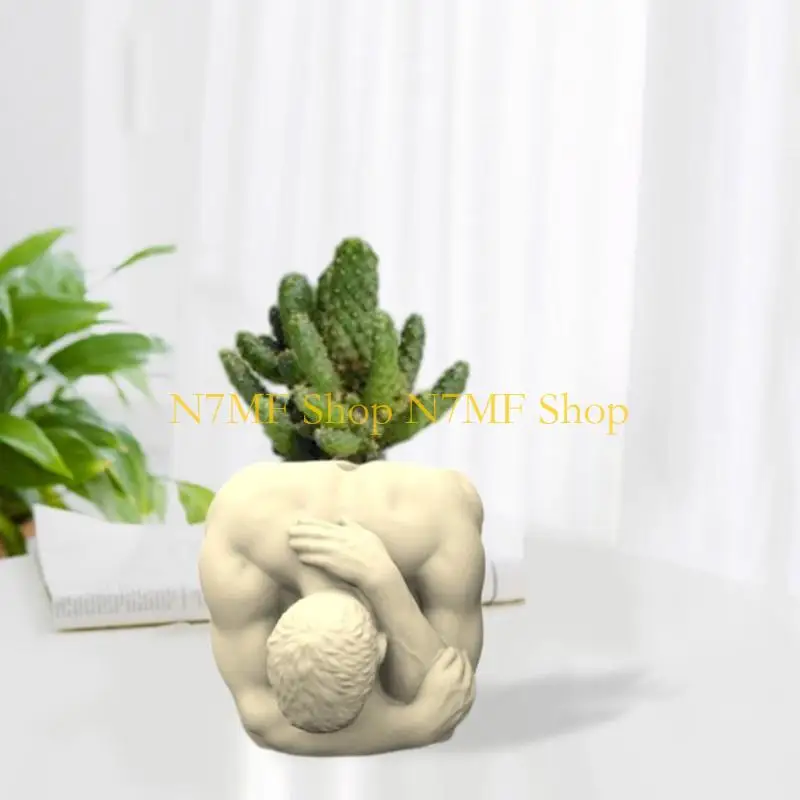 

N7MF силиконовая форма для сочных растений, цветочный горшок, бетонная форма, цементная гипсовая форма, сделай сам, ваза для для