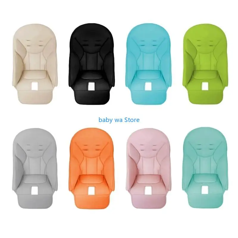 وسادة مقعد مرتفع للأطفال كرسي طعام للأطفال غطاء حماية من جلد البولي يوريثان وإسفنجة وسادة مقعد مريحة للجنسين 4XBD #1