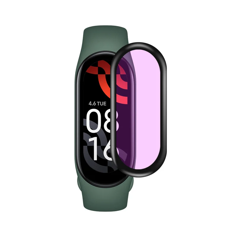 3D Soft Glass Protective Film Cover for Mi Band 7 Screen Protector for Xiaomi Miband 7 NFC Blue Screen Film Accessories