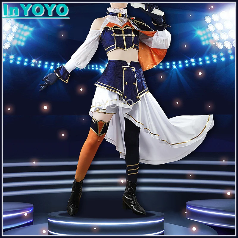 InYOYO VTuber Nijisanji Higuchi Kaede Cosplay Costume 4th Anniversary Live Clothing Uniform Dress Halloween Party Outfit S-XXL