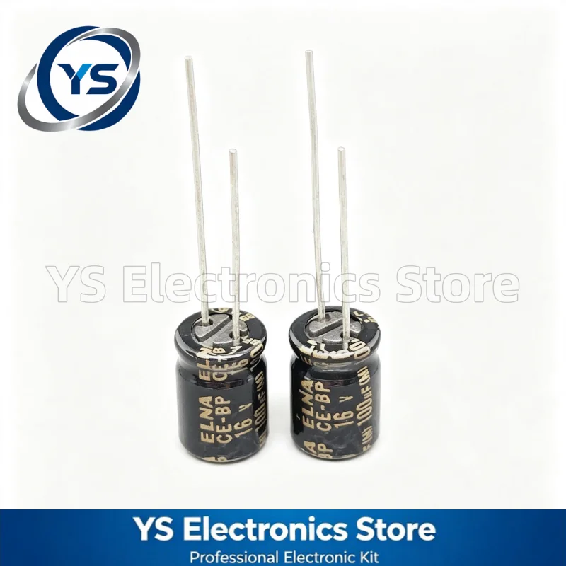 10-200pcs ELNA RBD CE-BP 16V100UF 8x11.5mm RBD-16V101MG3# 100UF16V 16V 100UF Non‑Polar HiFi Audio Capacitor New and Original 20%