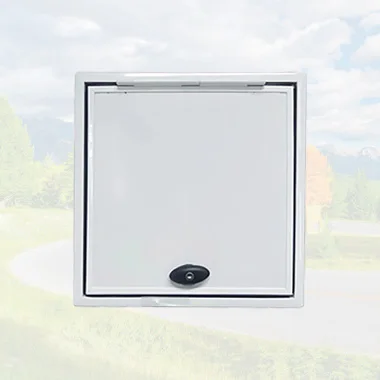 

Factory Sale 500X500mm Motorhome Storage Door Aluminum Alloy caravan Access Door Right Angle Rv Door