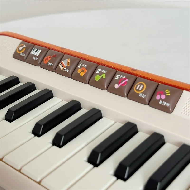 24 teclas niños Piano Electrónico teclado de órgano música iluminación juguetes educativos instrumento Musical niños niño niña regalos