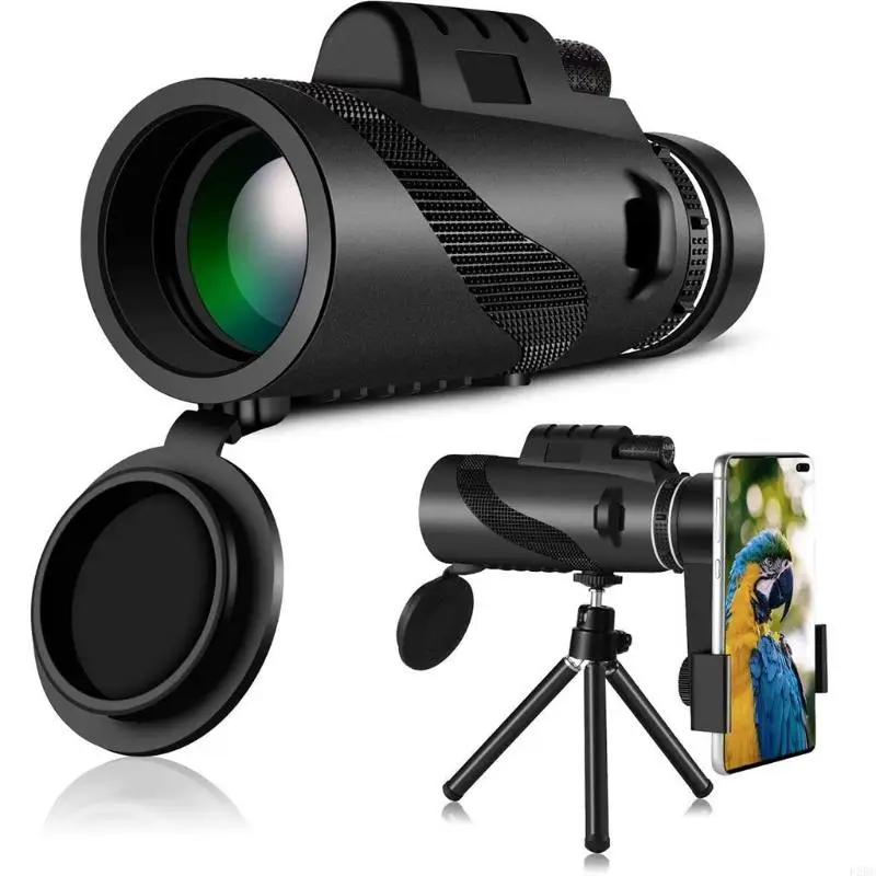 F26C 40x60 Monocular Telescope Dual for Focus Optics Zoom Lens Scope for Smartphone Military Hunting Camping