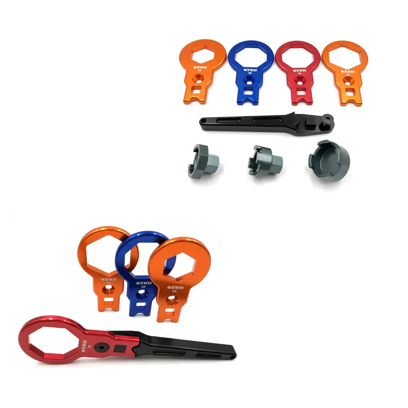 Motorcycle Accessories Fork Cap Wrench And Sleeve For KYB SHOWA WP Front Shock Absorber Removal Repair Tool 50/49/35mm Spanner