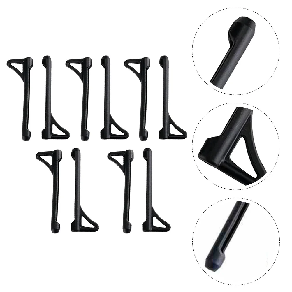 1 set Anti-Slip Silicone Glasses Ear Hooks 1 Set Black For Sports Running Fitness Eyewear Retainer Accessories