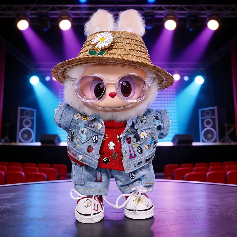 For 17Cm Labubu Clo…