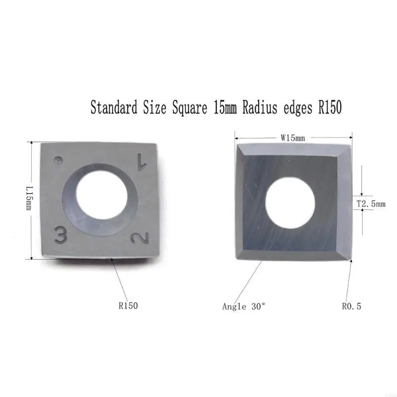 10pcs Square Insert Cutter for DIY Lathe Turning Rougher Tool