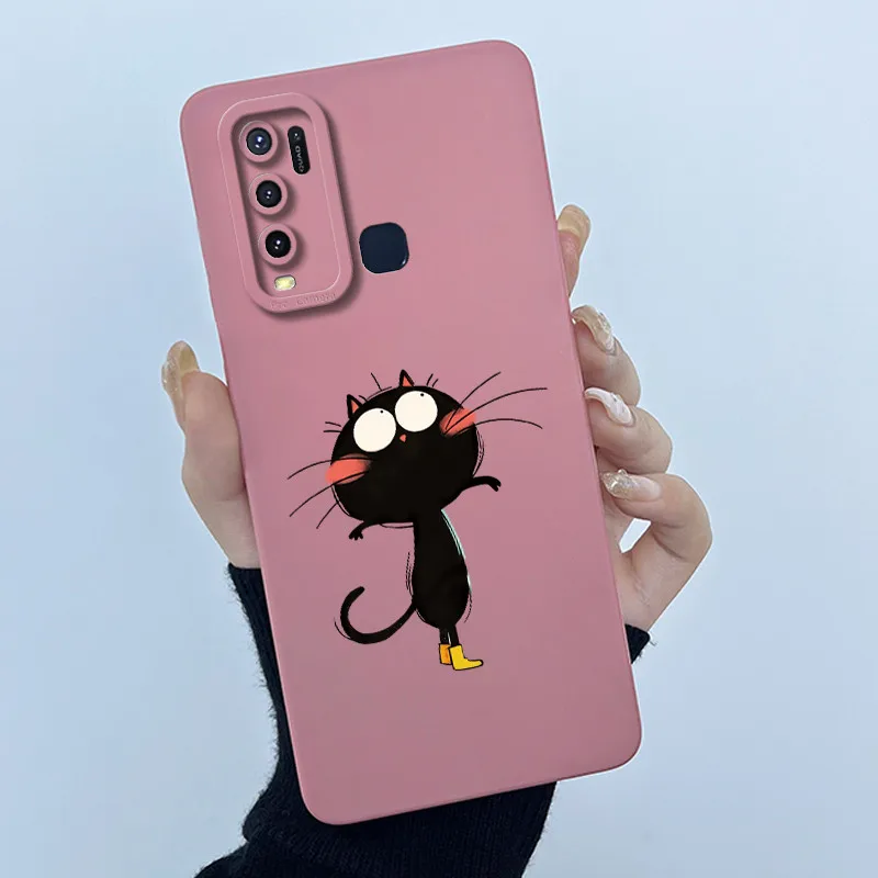جراب هاتف لهاتف Vivo Y50 Y30 Y30i غطاء VIVOY50 VIVOY30 VIVOY30I 1938 1935 Fundas لينة سيليكون لطيف الكرتون الحلو الطباعة حالات #4