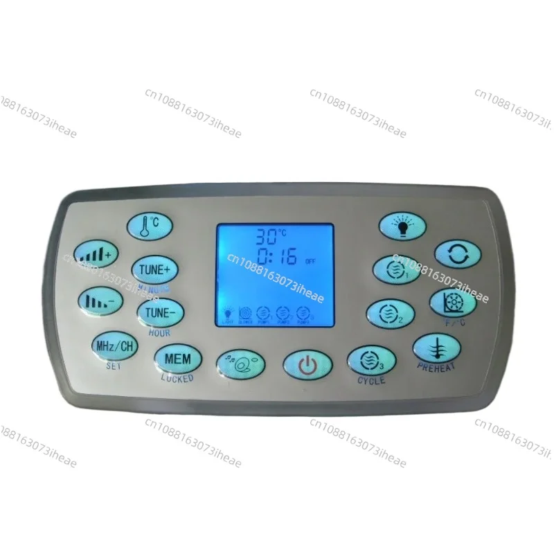 Hot tub display panel KL8-3H spa keyboard with white lock on the back, suitable for heaters
