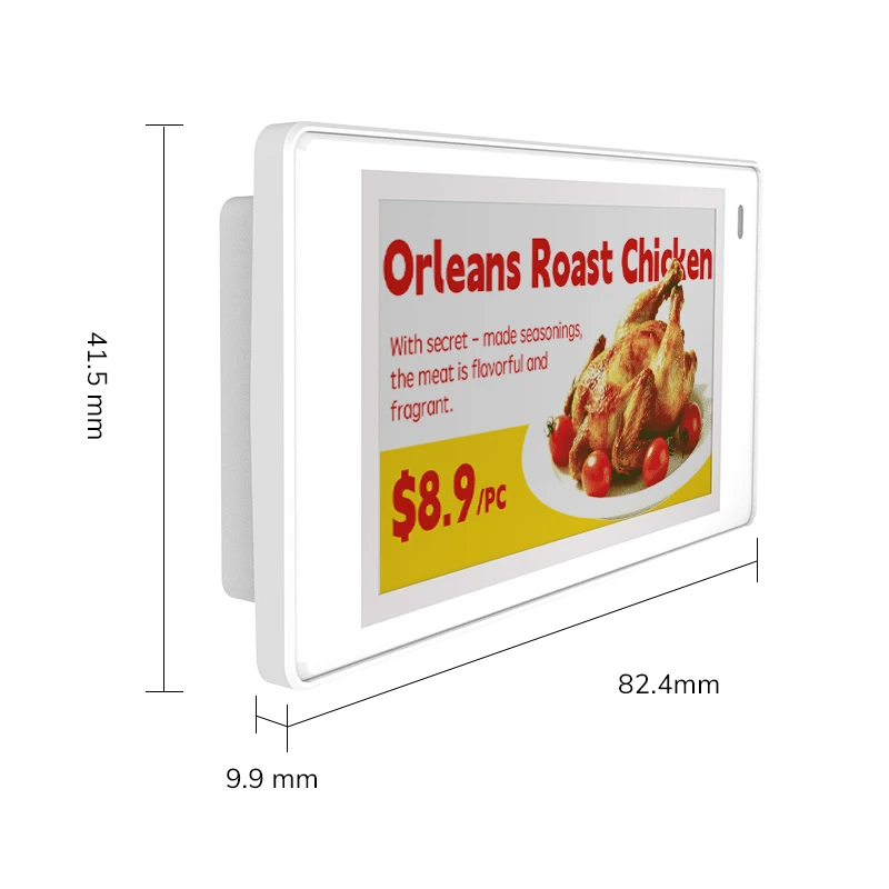 4 Color 2.7 inches Mobile Application Controlled Digital Screen Electronic Shelf Label Eink Display Epaper ESL for Retail Store