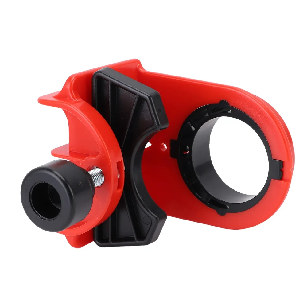 Adjustable Template Door Lock Installation Kit Red Color HSS Hole Saws Adjustable Guide Template Includes Arbor HSS Hole Saws