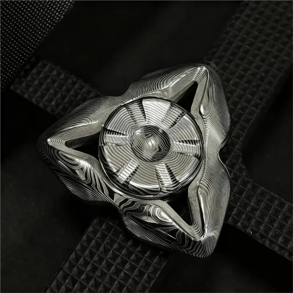 Grey Crossing EDC Leviathan Fidget Spinner Stress Relief Toy Three-Bladed Spinner Handling Feel Gyro Anxiety Relief Gadget