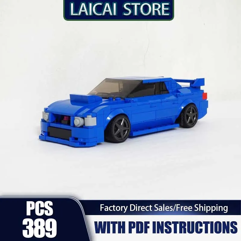 

Super Sports Car Moc Building Bricks WRX STi Speed Champions Car Model Technology Blocks Toy DIY Assembly Holiday Gift Set