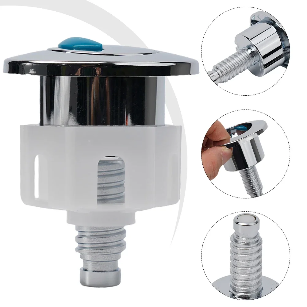 Dual Flush Toilet Push Button For Cistern Tank With Water Saving Technology And Strong ABS Plastic Body Resistant To Damage