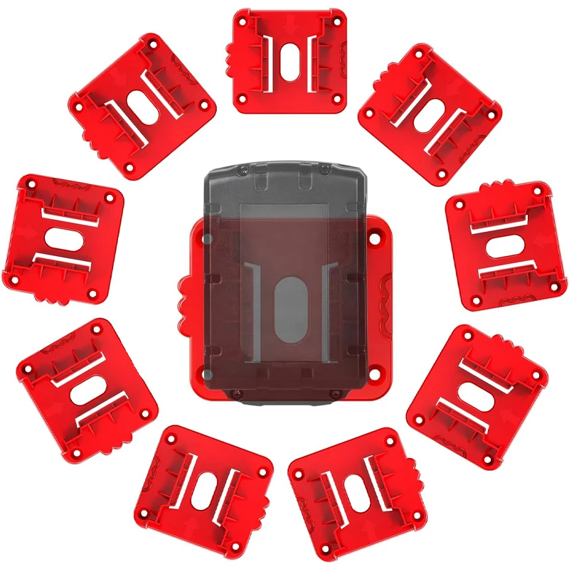 5/10szt Uchwyt baterii do baterii litowej Milwaukee 18V Uchwyt ścienny do stacji dokującej Pasuje do baterii 48-11-2401 48-11-2402 48-11-2410