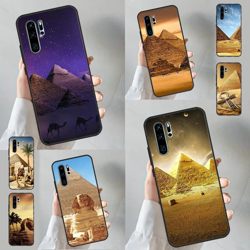 Ancient Egyptian Case For Huawei Nova Y61 Y91 Y60 Y70 Y90 5T 9 10 SE 7i 8i 11i 11 Pro P20 P30 P40 Lite Cover