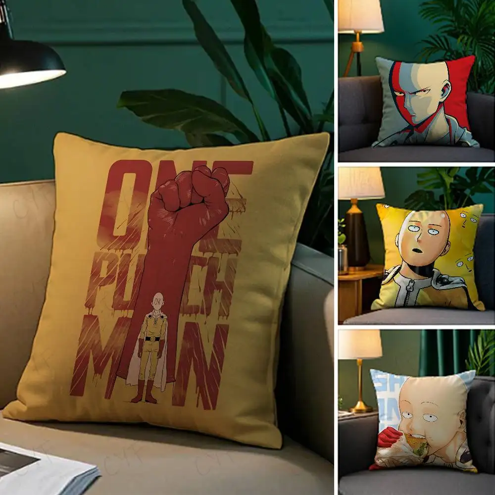 

Funny Anime O-One-Punch Man Pillow Case Custom Printed Brushed Fleece Pillow, Baby Skin-Touch, Eco-Friendly Dye-Sublimation Cush