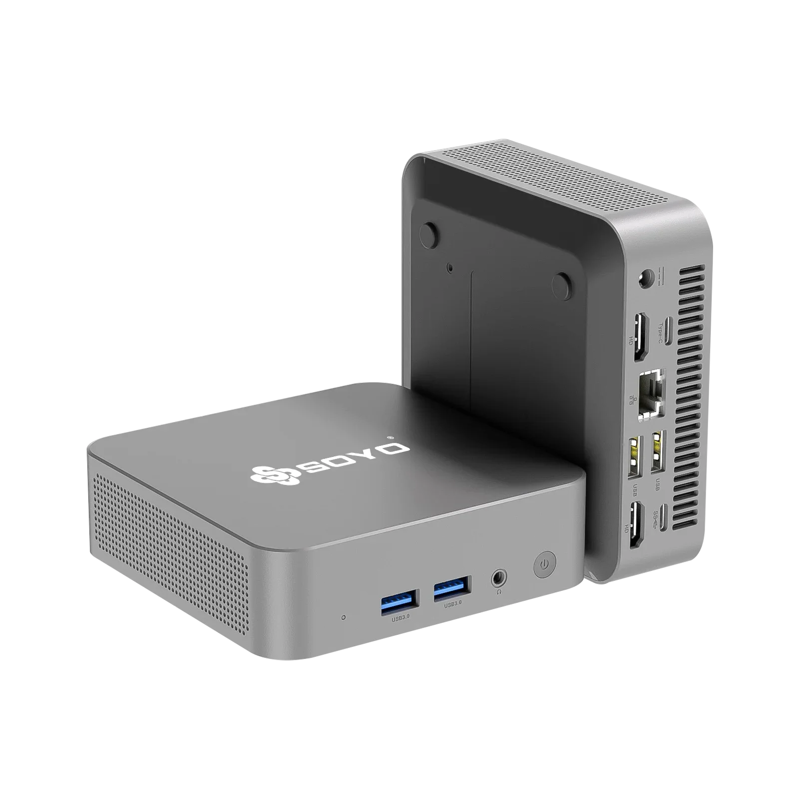 SOYO M4 Air Mini PC Intel 13th Gen Alder Lake N95 CPU 16GB RAM 512GB M.2 SSD WiFi5 BT5.0 Windows 11 Pro كمبيوتر مكتبي صغير