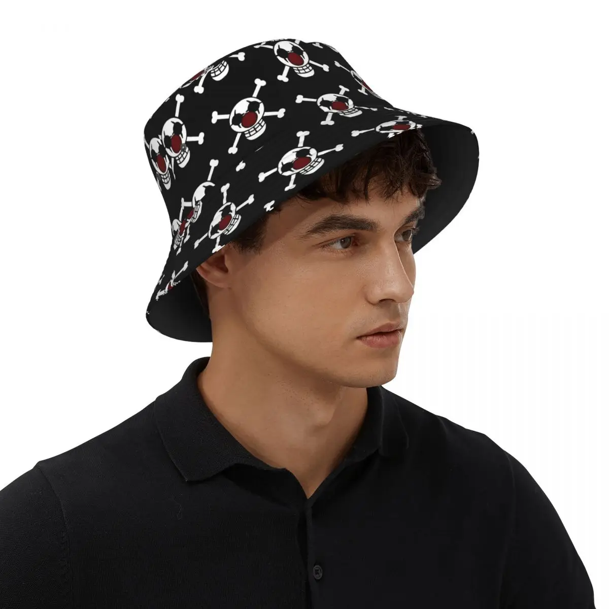 Street One Piece Buggy Pirates Bucket Hats Unisex Outdoor Fishing Hat Summer Beach Vacation Getaway Headwear Panama Hat