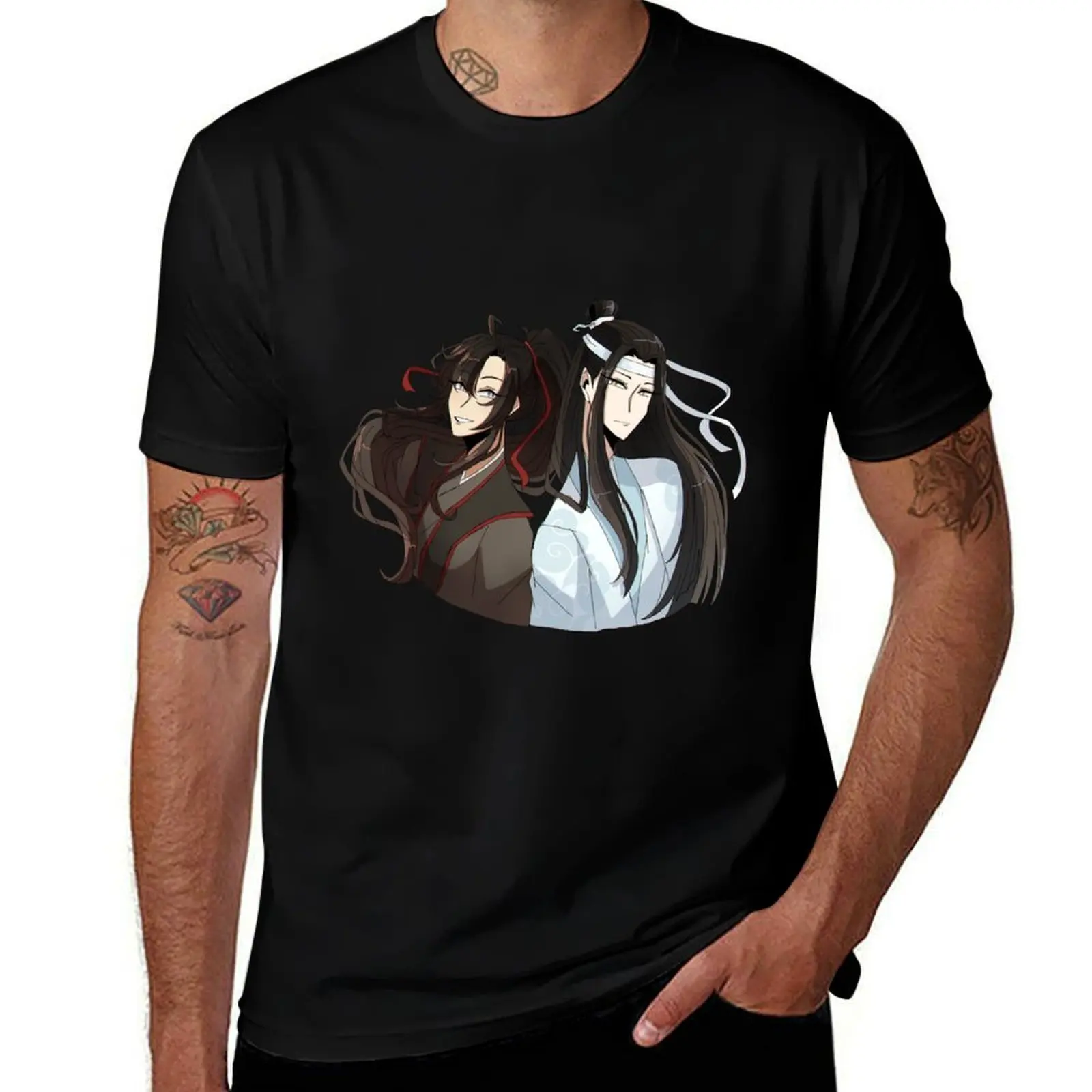 

Wangxian T-Shirt Big and Tall Crew Neck Tee