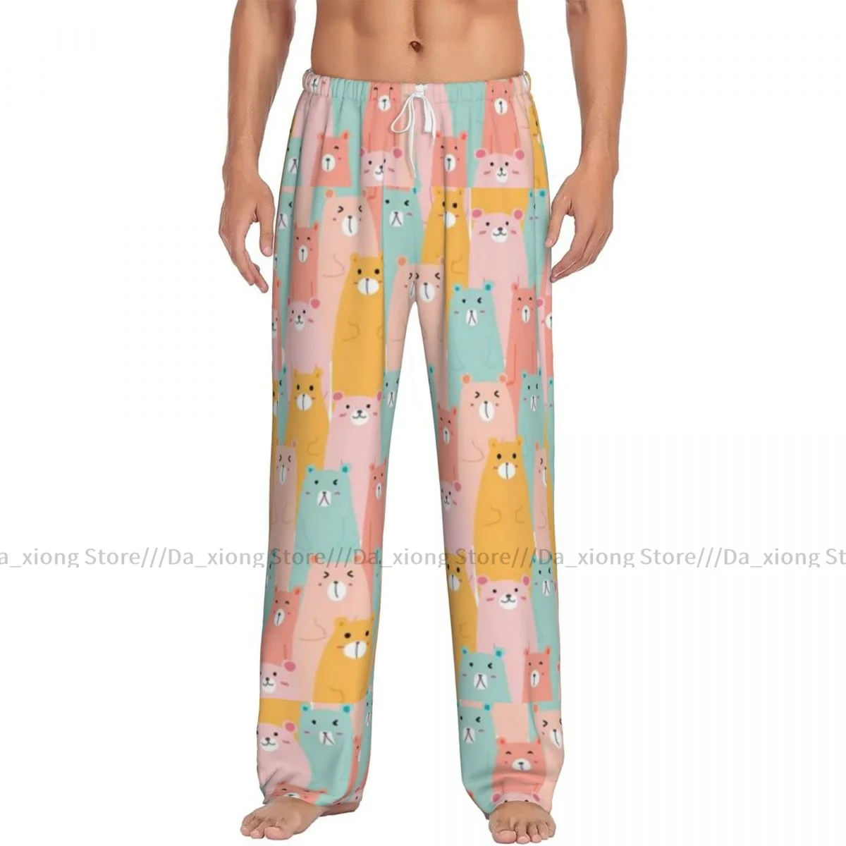 Cute Bears Mens pigiama pigiama pantaloni Lounge pantaloni Sleep Bottoms