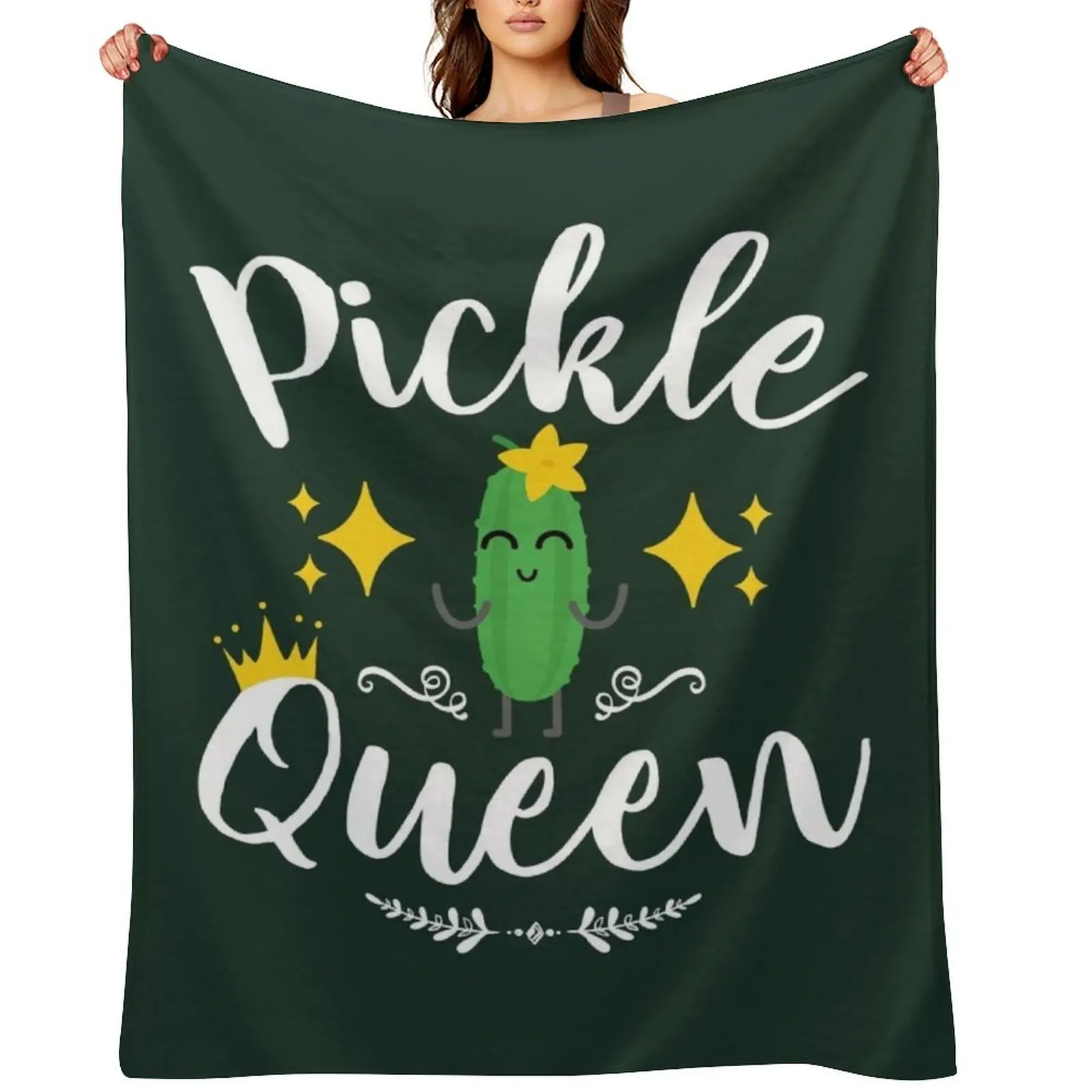 

Pickle Queen Throw Blanket Plush blankets and throws Quilt Flannel Fabric Blankets