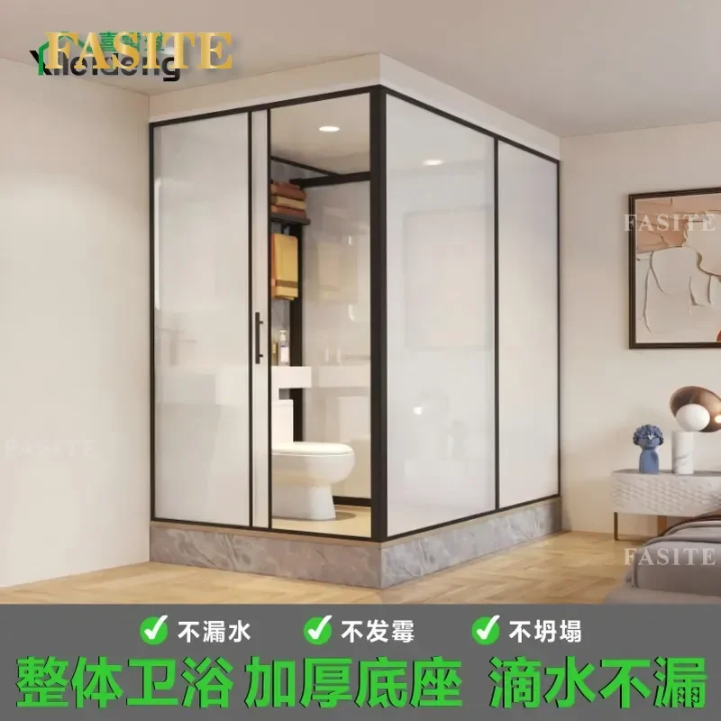Integrated Toilet Dry and Wet Separation Bathroom Project High Quality Integrated Bathroom Bath 2.3x1.5m