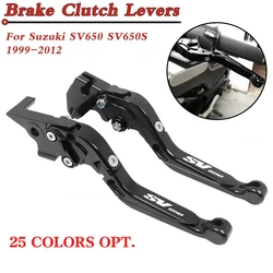 SV 650 SV650S Motorcycle Adjustable Extendable Folding Brake Clutch Levers Handlebar Grips For Suzuki SV650 SV 650S 1999-2012