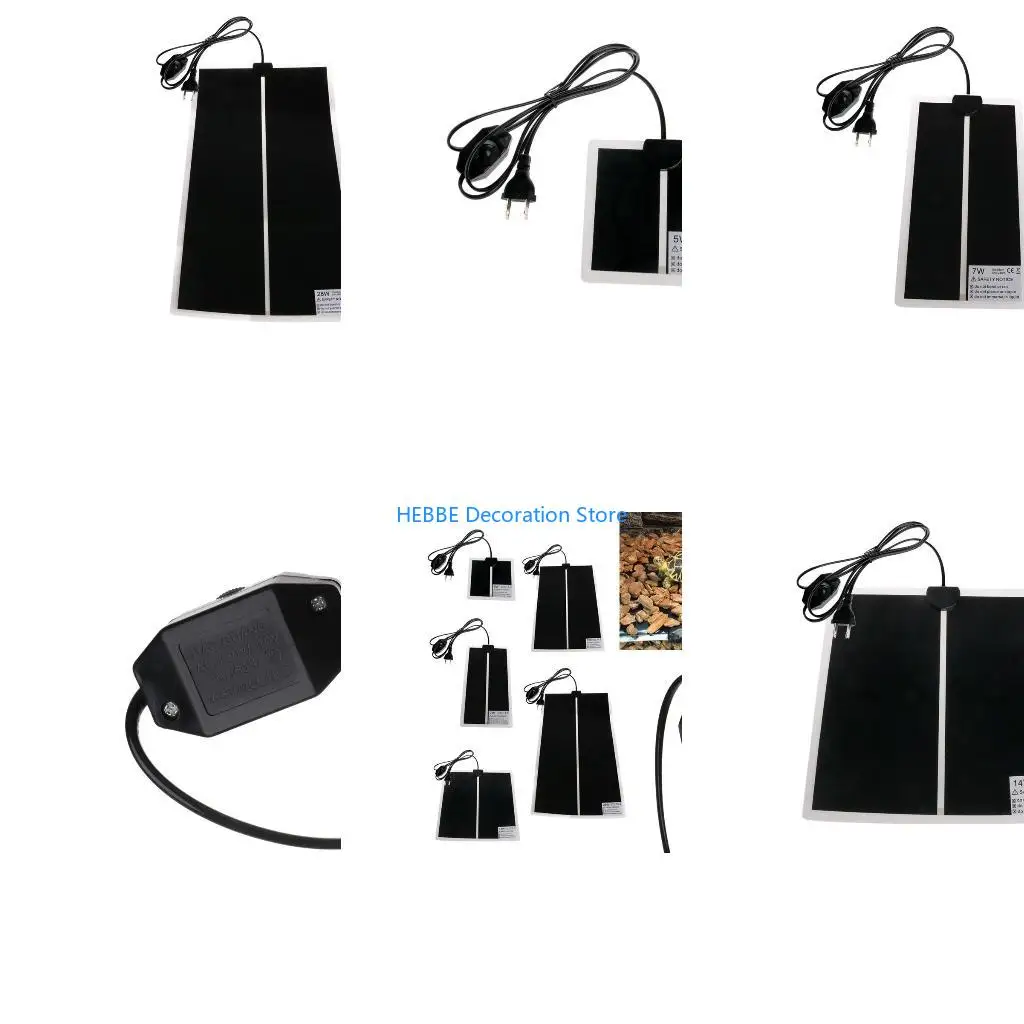 B0KC Heating Pad Heater Mat Terrarium Warmer Heating Mat 5W 7W 14W 20W 28W for Turtle Snake